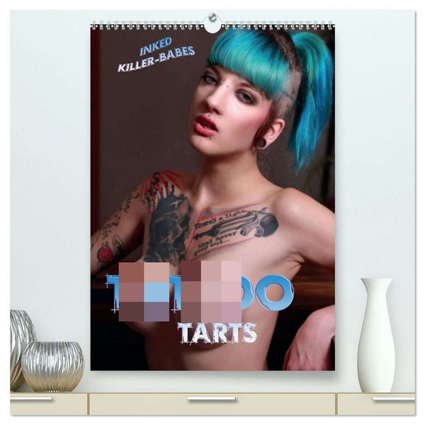 TATTOO TARTS - Inked Killer Babes (hochwertiger Premium Wandkalender 2026 DIN A2 hoch), Kunstdruck in Hochglanz