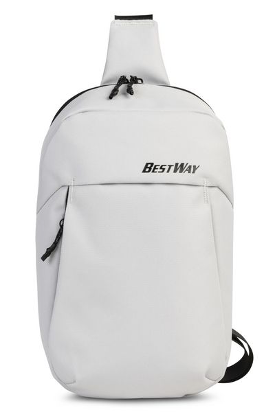 BESTWAY® Rucksack Sling Bag, hellgrau, 4 Liter