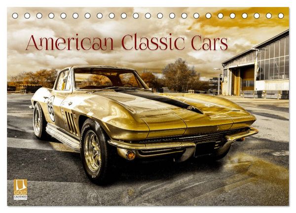 American Classic Cars (Tischkalender 2026 DIN A5 quer), CALVENDO Monatskalender