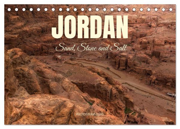 Jordan Sand, Stone and Salt (Desk Calendar 2026 DIN A5 landscape), CALVENDO 12 Month DeskCalendar