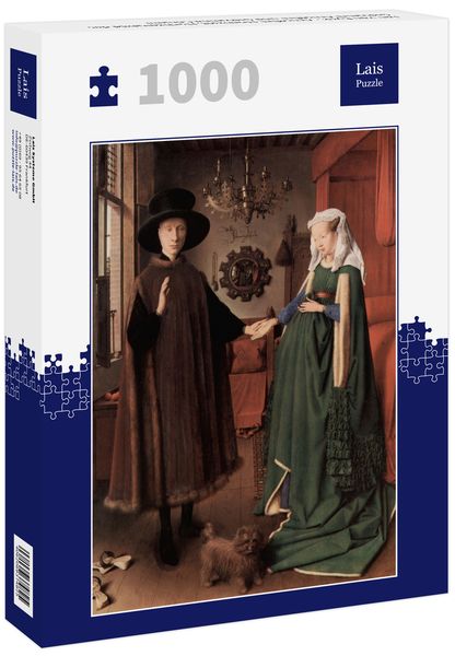 Lais Puzzle Jan van Eyck - Arnolfini-Hochzeit, Hochzeitsbild des Giovanni Arnolfini und Giovanna Cenami 1000 Teile