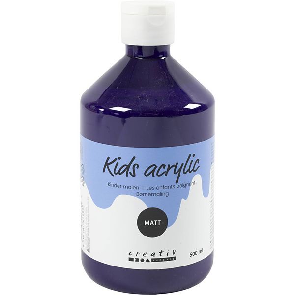 Creativ Company Acrylfarbe Matt, Violett, 500 ml/ 1 Fl.