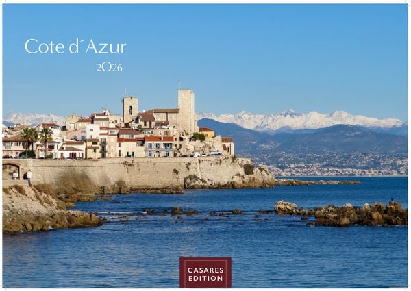 Cote dÁzur Kalender 2026 – Wandkalender | Fotokalender Frankreich 50x35cm Grosses Format - Atemberaubende Bilder der Côte d’Azur.