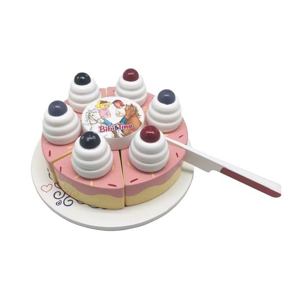 Torte Bibi und Tina zum schneiden aus Holz