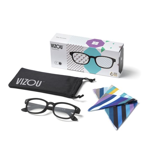 Lesebrille VIZOU Regular Black, Stärke +1