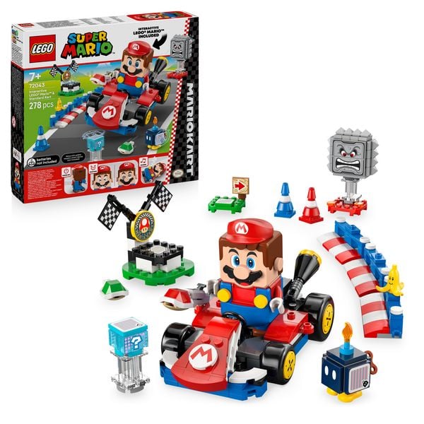 LEGO Super Mario 72043 Mario Kart - Interaktiver LEGO Mario & Standard-Kart