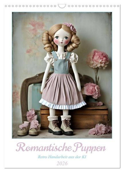 Romantische Puppen (Wandkalender 2026 DIN A3 hoch), CALVENDO Monatskalender