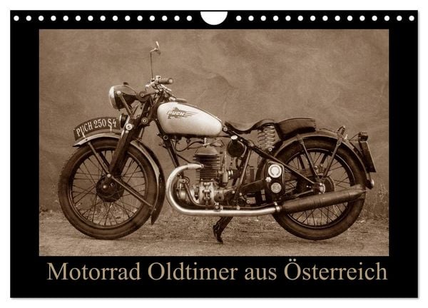 Motorrad Oldtimer aus Österreich (Wandkalender 2026 DIN A4 quer), CALVENDO Monatskalender