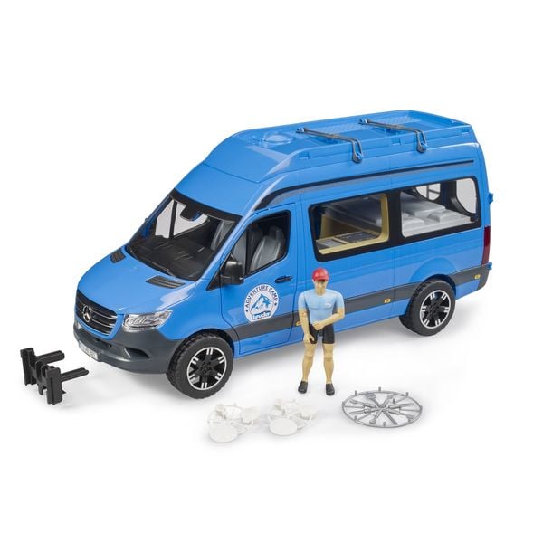 bruder Mercedes-Benz Sprinter Camper mit Fahrer und Zubehör 43,5cm