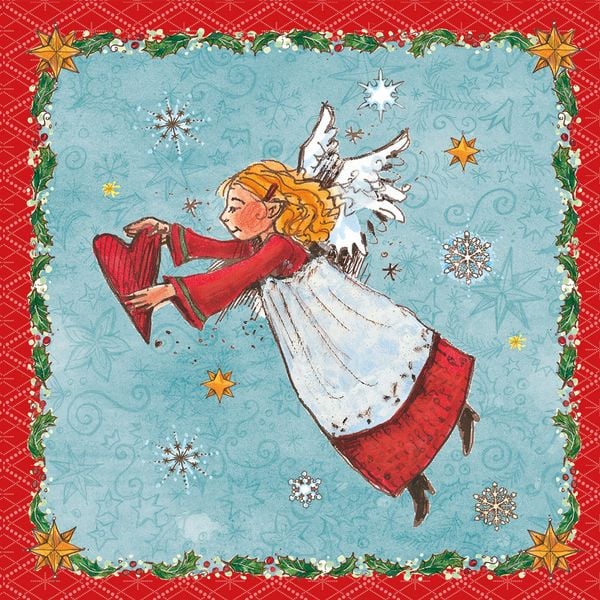 'Serviette ''Engel'' 25x25cm'