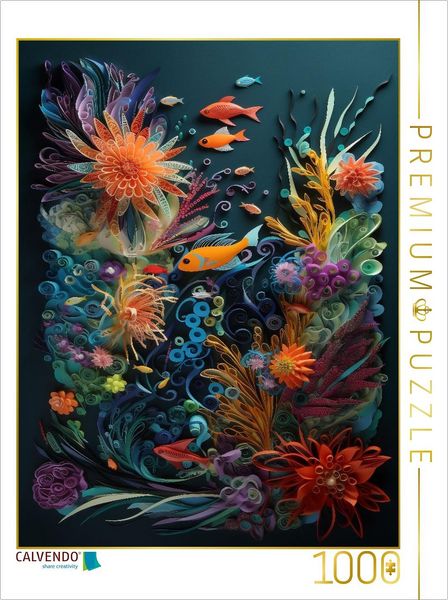 CALVENDO Puzzle Buntes Aquarium | 1000 Teile Lege-Größe 64x48cm Foto-Puzzle für glückliche Stunden