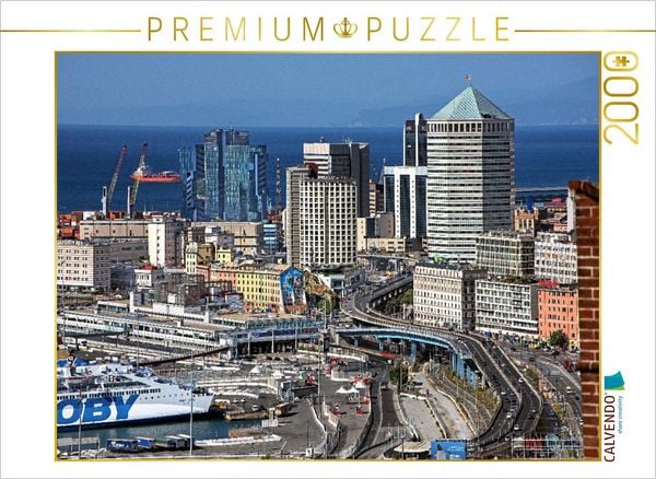 CALVENDO Puzzle Ein Motiv aus dem Kalender Die zeitlose Schönheit von Genua | 2000 Teile Lege-Größe 90x67cm Foto-Puzzle für glückliche Stunden