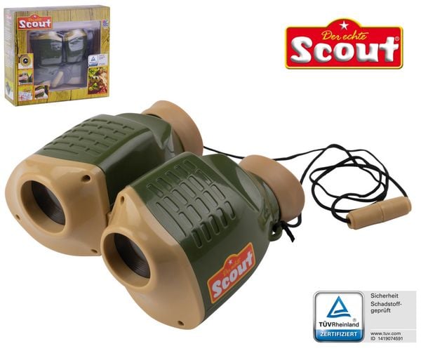 SCOUT Fernglas,Kunststoff mit gummierten Haltepunkten, Fokuseinstellung 6 x 30