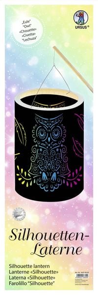 URSUS Laternenzeit Silhouetten-Laterne Eule