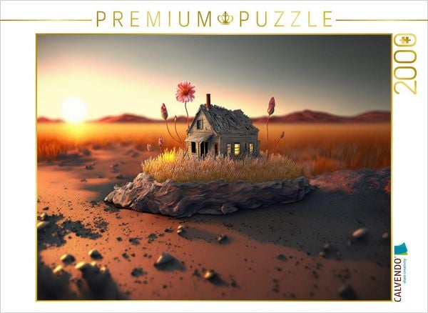CALVENDO Puzzle Haus zur Abendsonne | 2000 Teile Lege-Größe 90x67cm Foto-Puzzle für glückliche Stunden