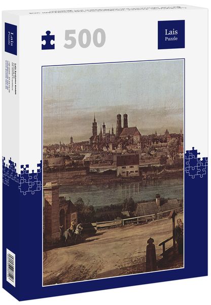 Lais Puzzle Canaletto (I) -Ansicht von München, Das Brückentor und die Isar, München von Heidhausen aus gesehen 500 Teile