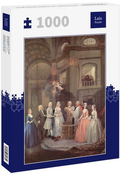 Lais Puzzle William Hogarth - Die Hochzeit von Stephen Beckingham und Mary Cox 1000 Teile