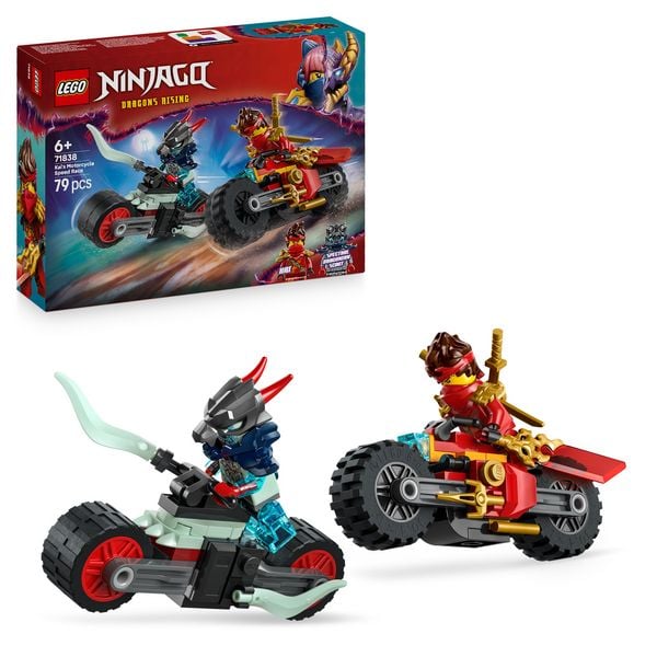LEGO NINJAGO Kais Motorradrennen - Set mit Ninja-Bikes - 71838