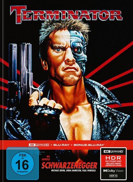 Terminator - Limitiertes 3-Disc-Mediabook - Cover B (4K Ultra HD Blu-ray + Blu-ray + Bonus-Blu-ray)