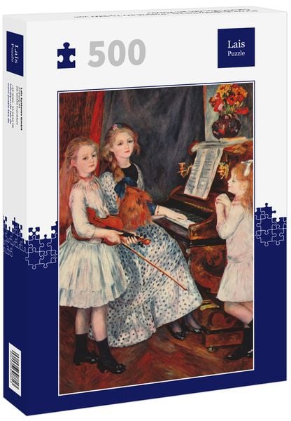 Lais Puzzle Pierre-Auguste Renoir - Porträt der Töchter von Catulle-Mendès am Klavier 500 Teile