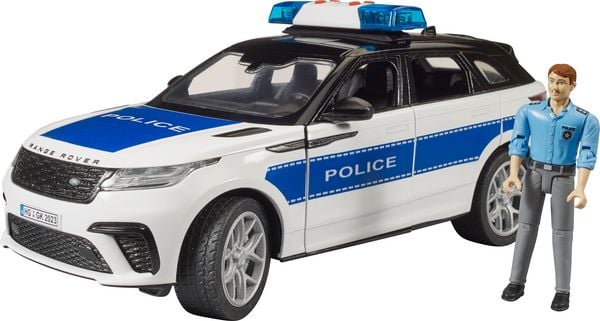 Bruder 02890 Range Rover Velar Polizeifahrzeug mit L+S Modul und Fahrer