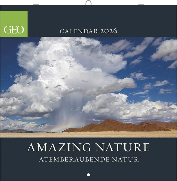GEO Amazing Nature 2026 - Wand-Kalender - Broschüren-Kalender - 30x30 - 30x60 geöffnet