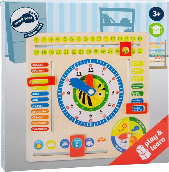 Small foot 4765 - Lerntafel Datum, Uhr- & Jahreszeiten (DE)