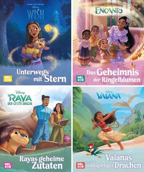 Nelson Mini-Bücher: 4er Disney Neue Filmlieblinge 1-4