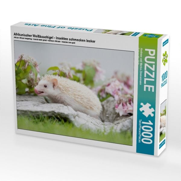 Afrikanischer Weißbauchigel - Insekten schmecken lecker (Puzzle)