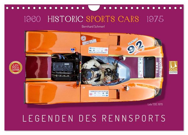 Legenden des Rennsports Historic Sports Cars 1960-1975 (Wandkalender 2026 DIN A4 quer), CALVENDO Monatskalender
