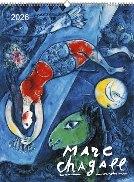 Marc Chagall 2026 - Bild-Kalender 42x56 cm - Kunst-Kalender