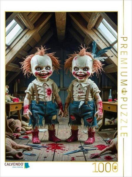 CALVENDO Puzzle Max und Moritz | 1000 Teile Lege-Größe 64x48cm Foto-Puzzle für glückliche Stunden