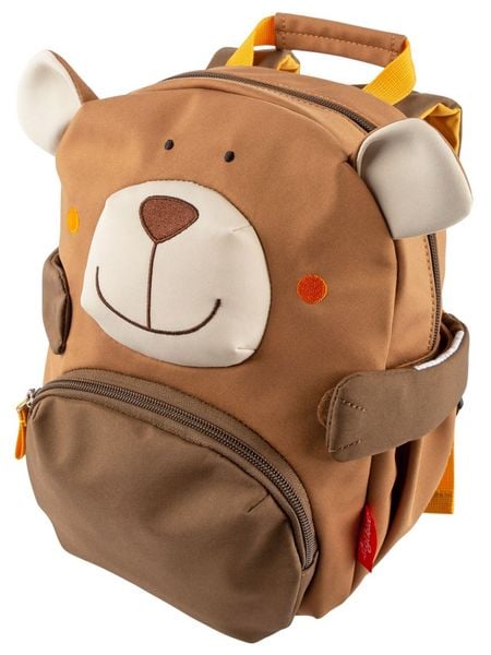 Sigikid 25436 - Rucksack Bär mit 3D-Details, braun, Kinderrucksack