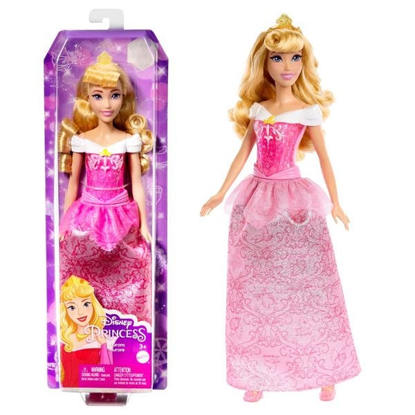 Disney Prinzessin-Spielzeug, Aurora-Modepuppe mit Accessoires