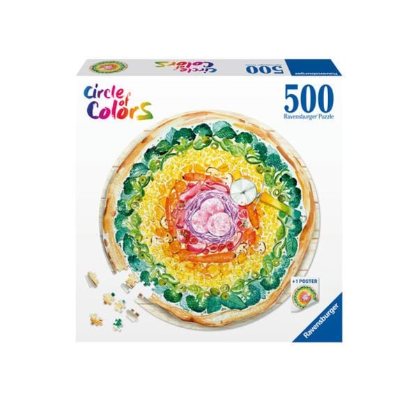 Erwachsenenpuzzle 500 Teile - Circle of Colors - Pizza