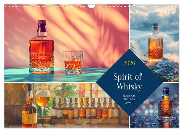 Spirit of Whisky (Wandkalender 2026 DIN A3 quer), CALVENDO Monatskalender