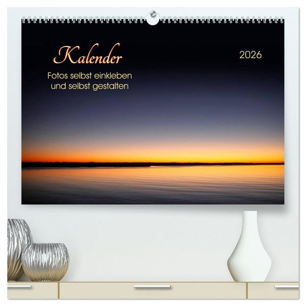 Kalender - Fotos selbst einkleben und selbst gestalten (hochwertiger Premium Wandkalender 2026 DIN A2 quer), Kunstdruck in Hochglanz