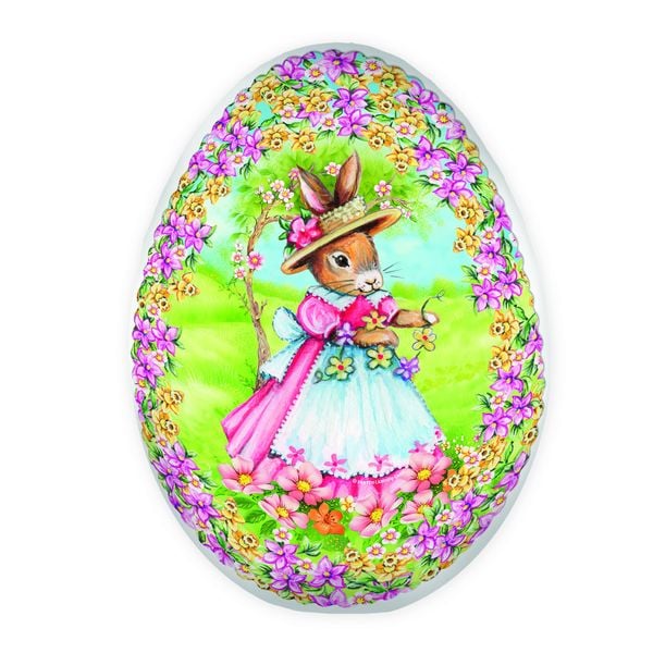 Trötsch Osterei zum Befüllen 9 cm Hasenmädchen Füllei Pappei