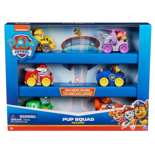 PAW Patrol Pup Squad Racers – 6-teiliges Fahrzeug-Geschenkset