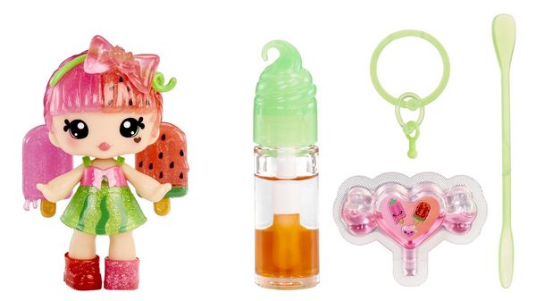 Yummiland Lip Gloss Doll- Mystery Color Change - Poppy Melonberry