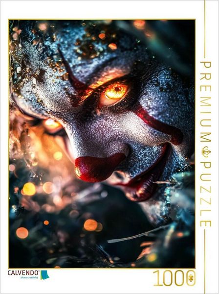 CALVENDO Puzzle Der Clown kam nur nachts, wenn das Kinderzimmer dunkel war | 1000 Teile Lege-Größe 64x48cm Foto-Puzzle für glückliche Stunden