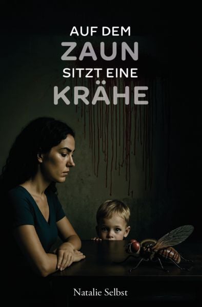 Auf dem Zaun sitzt eine Krähe