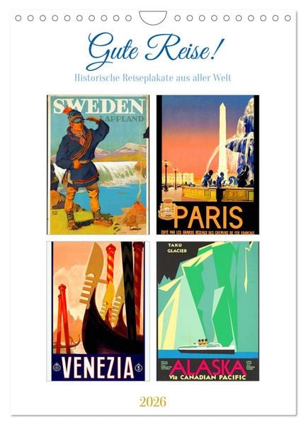 Gute Reise! (Wandkalender 2026 DIN A4 hoch), CALVENDO Monatskalender