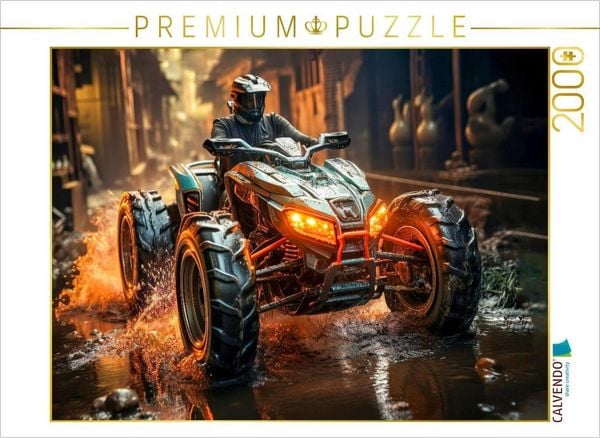 CALVENDO Puzzle Quad - Wahnsinn auf vier Rädern | 2000 Teile Lege-Größe 90x67cm Foto-Puzzle für glückliche Stunden