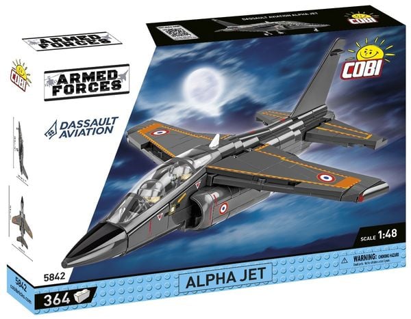 COBI Armed Forces 5842 - Alpha Jet French Air Force, 364 Klemmbausteine