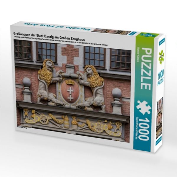 CALVENDO Puzzle Großwappen der Stadt Danzig am Großen Zeughaus | 1000 Teile Lege-Größe 64x48cm Foto-Puzzle für glückliche Stunden