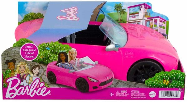 Barbie Auto Cabrio (pink), Puppenauto, Zubehör
