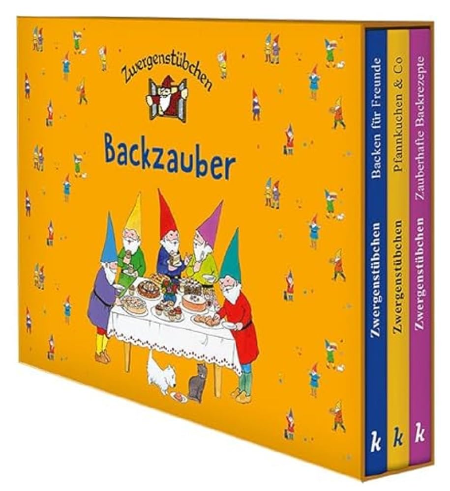 Zwergenstübchen-Schuber - Backzauber: 3 Backbücher in einer Sammelbox: Zauberhafte Backrezepte, Pfannkuchen & Co, Backen für Freunde (Zwergenstübchen ... und Kochbücher für Kinder, Eltern, Familien)