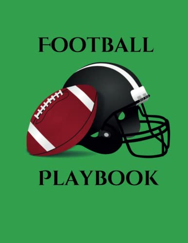 Football Playbook: 100 Page Football Coach Notebook with Field Diagrams to Creating Drills, Draw Up Plays, and Scouting!