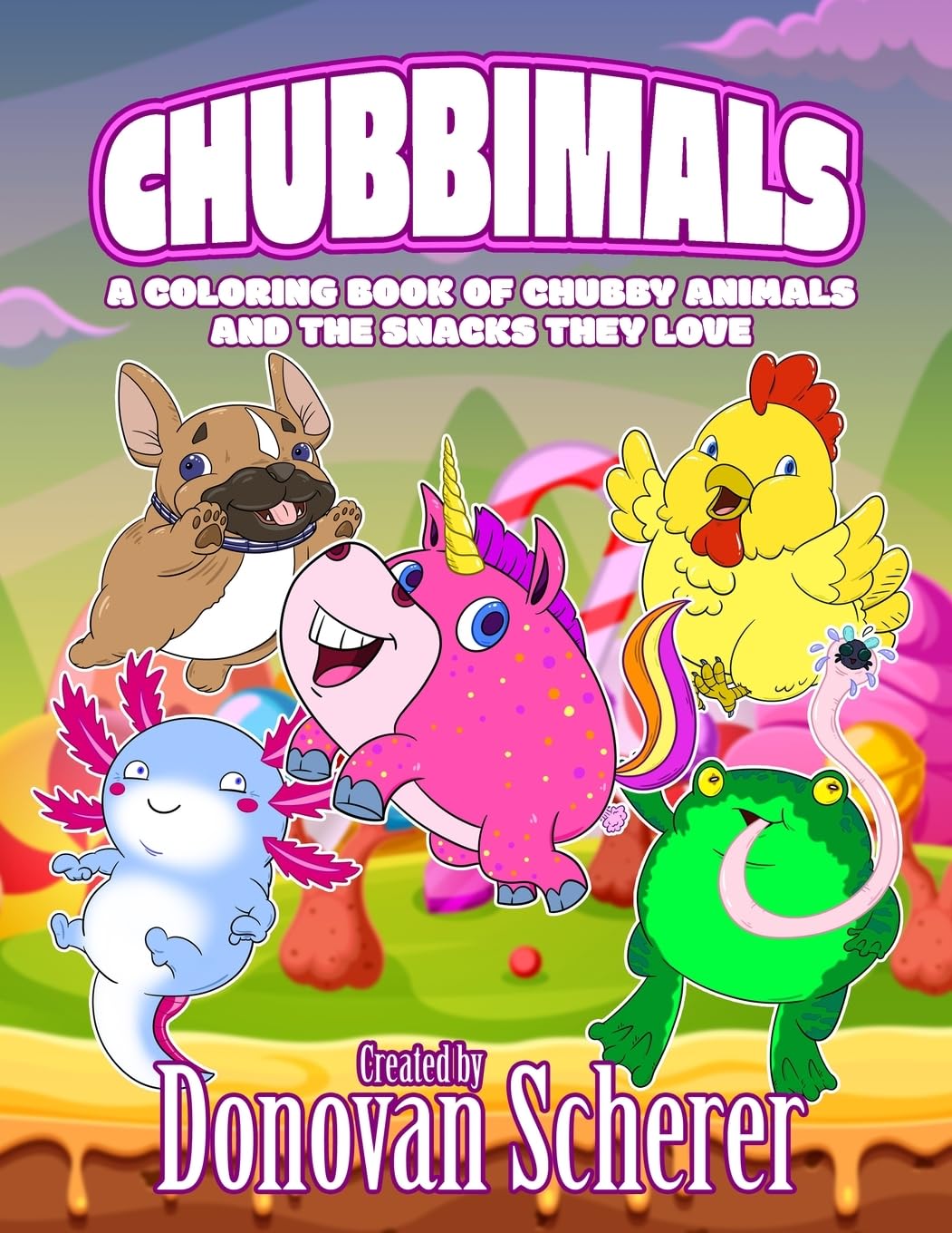 Chubbimals: A Coloring Book of Chubby Animals and the Snacks They Love